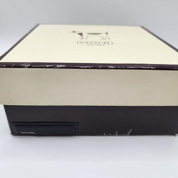 COACH XL Dog Collar Red Leather w Charm XL 22”-26”  8419 - Picture 11 of 12